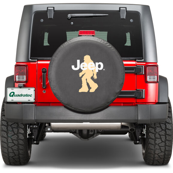 Quadratec  Jeep Licensed Tire Cover for 55-18 Jeep CJ, Wrangler YJ & JK