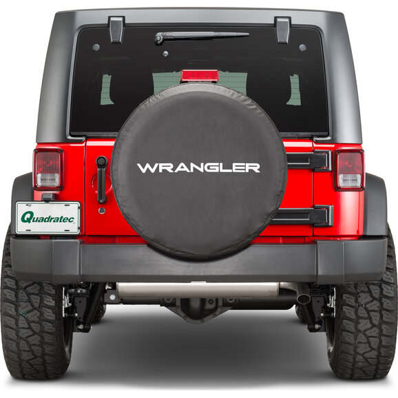 Quadratec  Jeep Licensed Tire Cover for 55-18 Jeep CJ, Wrangler YJ & JK