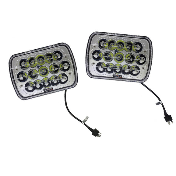 Quake LED Tempest Series 45W 5x7" LED Headlight Kit Quake LED QTE459 Tempest Series 45W 5x7" LED Headlight Kit for 84-01 Jeep Wrangler YJ, Cherokee XJ & Comanche MJ