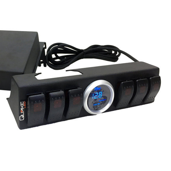 Quake LED 6-Switch Light Controller Quake LED QUIC768 6-Switch Light Controller for 09-18 Jeep Wrangler JK