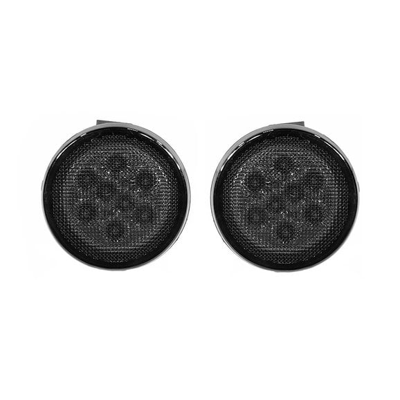 Quake LED Smoke LED Parking Lamps Quake LED QTE675 Smoke LED Parking Lamps for 07-18 Jeep Wrangler JK