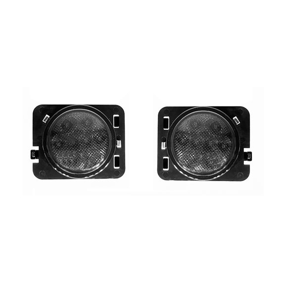 Quake LED Smoke LED Side Markers Quake LED QTE687 Smoke LED Side Markers for 07-18 Jeep Wrangler JK