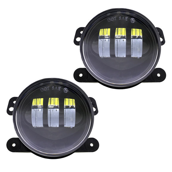 Quake LED Tempest RGB 4" LED Fog Lights Quake LED QTE771 Tempest RGB 4" LED Fog Lights for 07-18 Jeep Wrangler JK