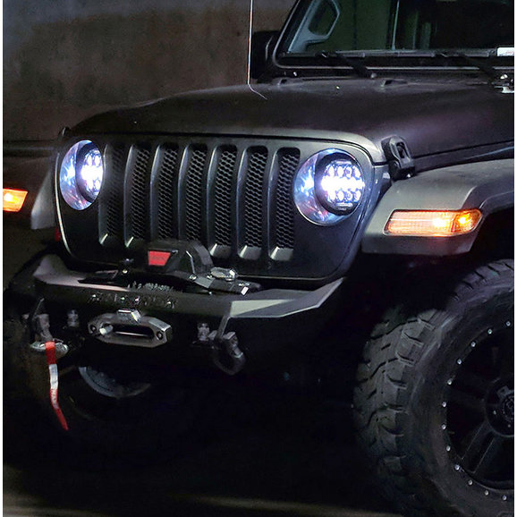 Quake LED RGB LED Headlights Quake LED QTE903 RGB LED Headlights for 18-20 Jeep Wrangler JL & Gladiator JT