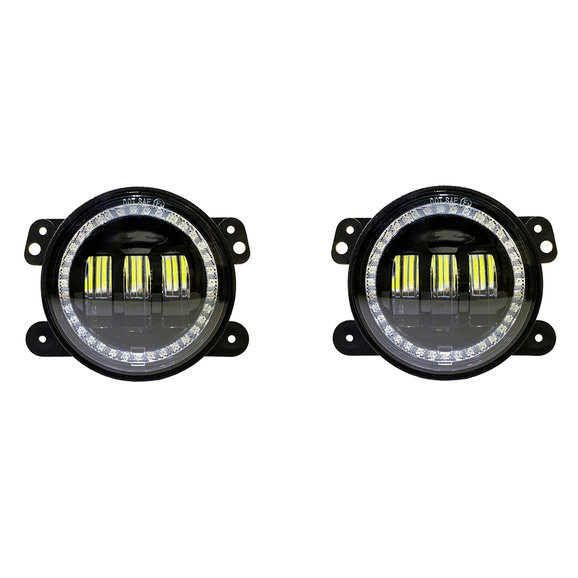 Quake LED Tempest Halo RGB 4" LED Fog Lights Quake LED QTE905 Tempest Halo RGB 4" LED Fog Lights for 07-18 Jeep Wrangler JK