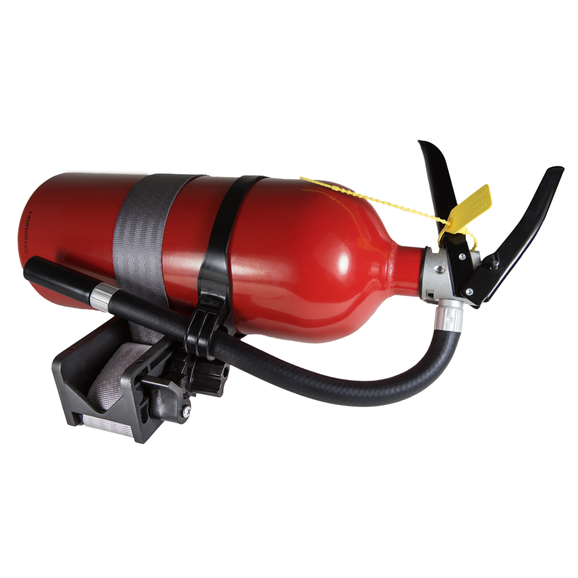 Quick Fist Ratchet mounting fire extinguisher