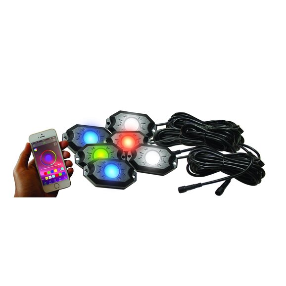 Race Sport Lighting  RGBW Hi-Power Rock Light Complete Kit 