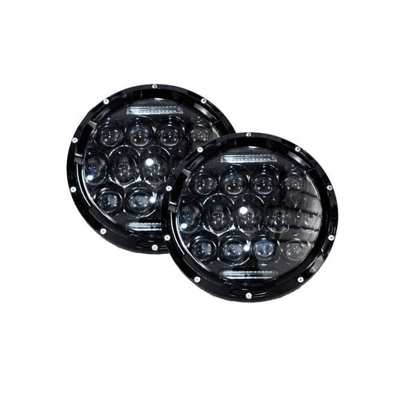 Race Sport Lighting Blacked Out Face 7in LED Projector Conversion Kit (13x5W) Race Sport Lighting Blacked Out Face 7in LED Projector Conversion Kit (13x5W) for 76-18 Jeep CJ-7, Wrangler TJ & JK