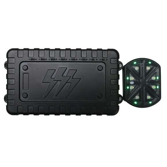 Race Sport Lighting 8 Gang DC12V 80-Amp Lightning Series Long Range Wireless Source Control Switch Power System Race Sport Lighting RSW80A 8 Gang DC12V 80-Amp Lightning Series Long Range Wireless Source Control Switch Power System