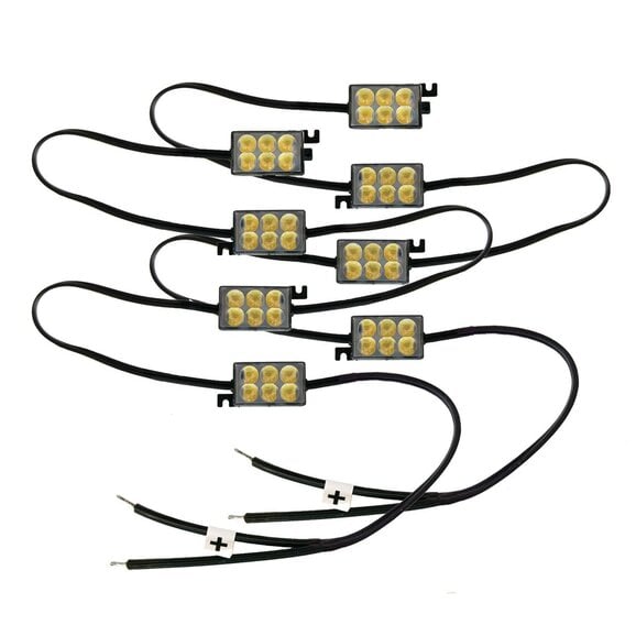 Race Sport Lighting 8-POD LED Complete Bed Rail Pod Lighting Kit Race Sport Lighting RS-4P-LEDBED 8-POD LED Complete Bed Rail Pod Lighting Kit for 20-25 Jeep Gladiator JT