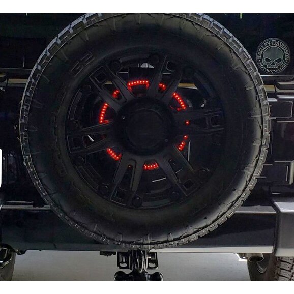 Race Sport Lighting LED 3rd Brake Light Ring Race Sport Lighting RS365JL LED 3rd Brake Light Ring for 18-25 Jeep Wrangler JL