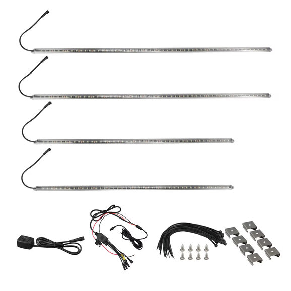 Race Sport Lighting Ultra White Series HD Aluminum Channel LED Underbody Kit Race Sport Lighting RSULTRAKIT Ultra White Series HD Aluminum Channel LED Underbody Kit