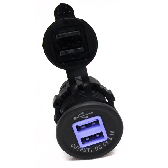 Race Sport Lighting 2 Port USB Socket Race Sport Lighting RS50884 2 Port USB Socket