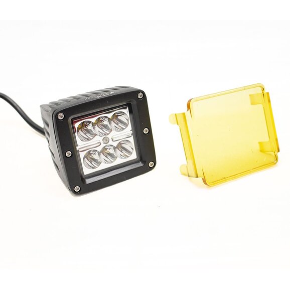 Race Sport Lighting Street Series 3x4in 24W 6-LED Cube Spot Light with Amber Cover Race Sport Lighting RS6L24WC Street Series 3x4in 24W 6-LED Cube Spot Light with Amber Cover