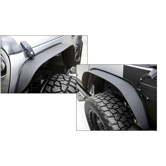 Rampage Products Trail Fender Flares Rampage Products 867981 Trail Fender Flares for 07-18 Jeep Wrangler JK