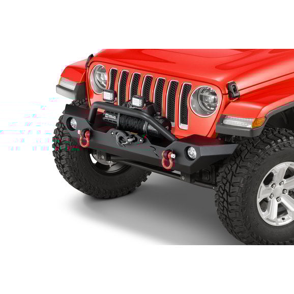 Rampage Products Rock Rage Front Bumper Rampage Products 99306 Rock Rage Front Bumper for 07-23 Jeep Wrangler JL, JK & Gladiator JT