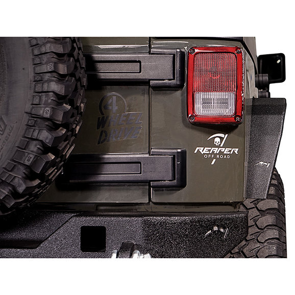 Reaper Off-Road Ripper Rear Fender Flare Kit Reaper Off-Road JKFNDRX1-B Ripper Rear Fender Flare Kit for 07-18 Jeep Wrangler JK & Unlimited JK