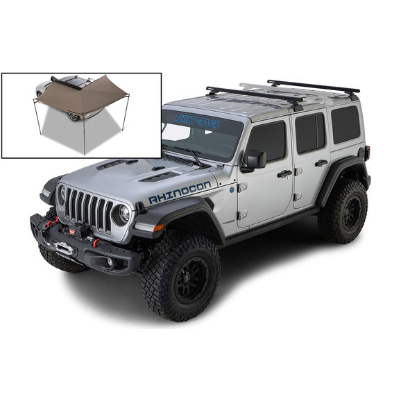 Rhino-Rack HD 59" 2-Bar Backbone Roof Rack Rhino-Rack  HD 59" 2-Bar Backbone Roof Rack for 18-21 Jeep Wrangler JL Unlimited with Hardtop