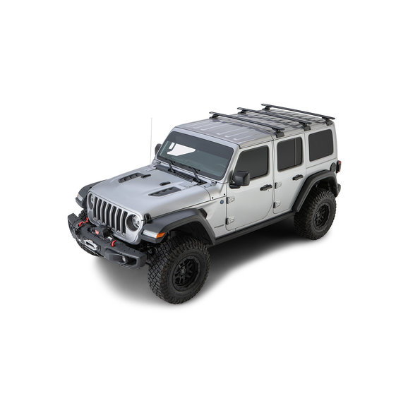 Rhino-Rack  Vortex 3-Bar Backbone Roof Rack for 18-20 Jeep Wrangler JL Unlimited with Hardtop
