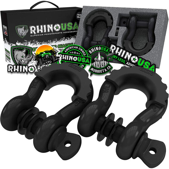 Rhino USA 3/4" D-Ring Shackle Set Rhino USA  3/4" D-Ring Shackle Set