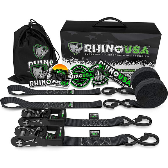 Rhino USA  1.6" x 8' Heavy Duty Ratchet Tie-Down 