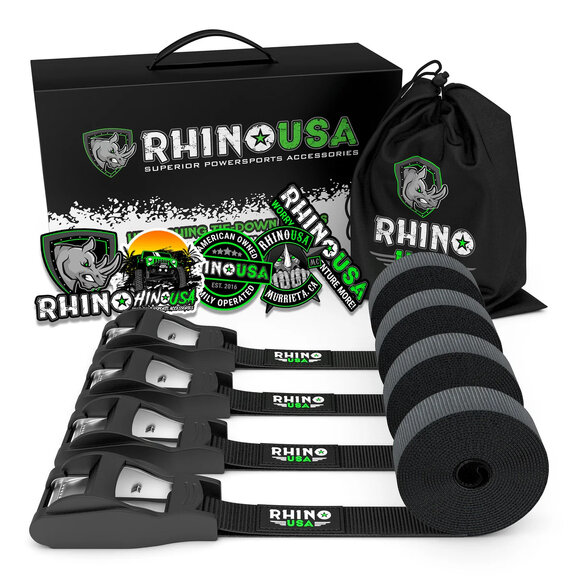 Rhino USA 1" x 12' Lashing Tie-Down Straps Rhino USA LASHING-STRAP-4PK 1" x 12' Lashing Tie-Down Straps