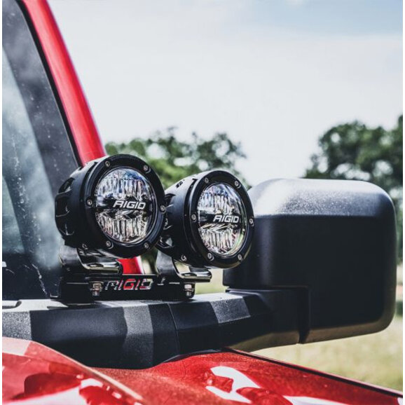 Rigid Industries Dual Pod A-Pillar Mount kit Rigid Industries 46721 Dual Pod A-Pillar Mount kit for 21-25 Ford Bronco