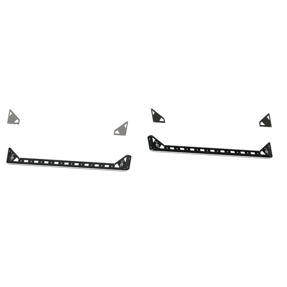 Road Armor Treck Dual Lower 5 Ft. Bed Accessory Rail Mount Pair Road Armor 500BRS-SMK-415 Treck Dual Lower 5 Ft. Bed Accessory Rail Mount Pair for 20-22 Jeep Gladiator JT