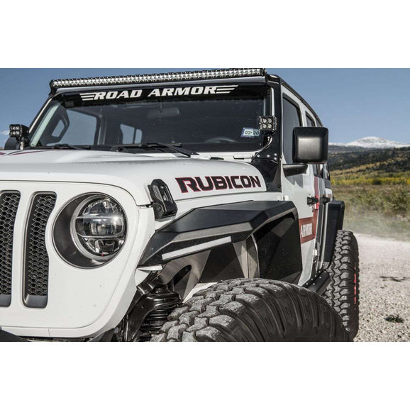 Road Armor Stealth Steel Fender Flares Road Armor  Stealth Steel Fender Flares for 18-25 Jeep Wrangler JL & Gladiator JT