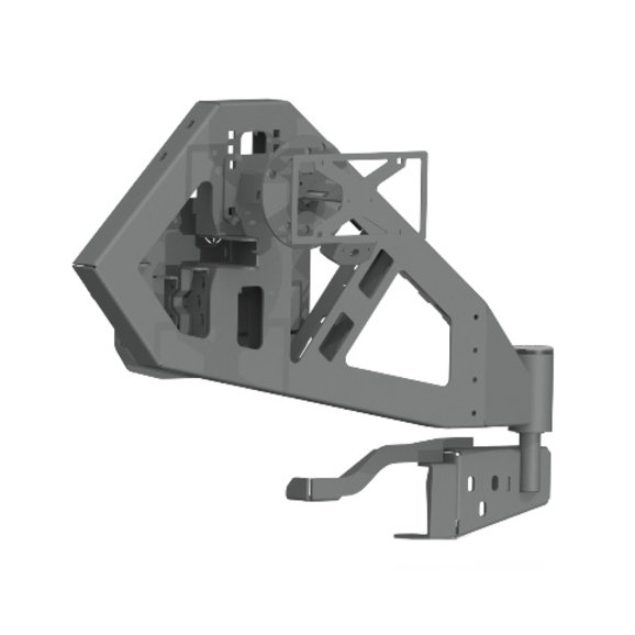 Road Armor Stealth Rear Tire Carrier Assembly Road Armor 518RTC0B Stealth Rear Tire Carrier Assembly for 18-20 Jeep Wrangler JL with Stealth Rear Bumper & hole