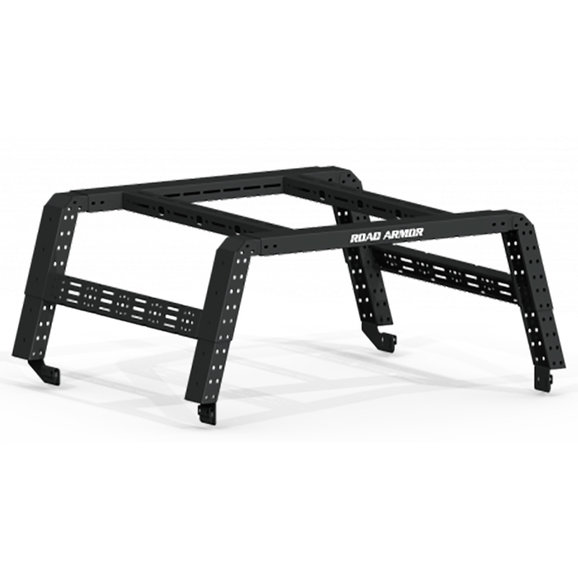 Road Armor Treck Adjustable Bed Rack System with Bracket Kit Road Armor 520BRS52B Treck Adjustable Bed Rack System with Bracket Kit for 20-22 Jeep Gladiator JT