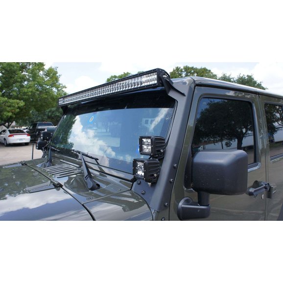 Road Armor Defender Windshield Light Bar Mounts for 0718 Jeep Wrangler