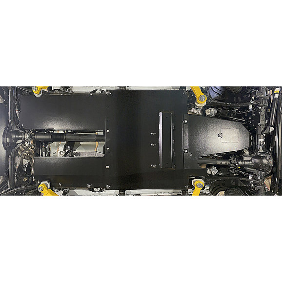 Rock Hard 4X4 Complete Bellypan Skid Plate System with Dual Crossmembers Rock Hard 4X4 RH-90527 Complete Bellypan Skid Plate System with Dual Crossmembers for 2021 Jeep Wrangler Unlimited JL 4-Door 392 Hemi