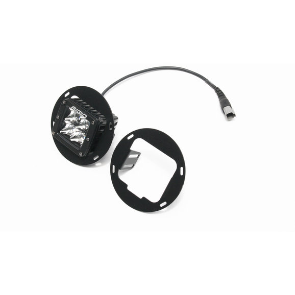 Rock Hard 4X4 Square LED Fog Light Adapters Rock Hard 4X4 RH-6063 Square LED Fog Light Adapters for 18-19 Jeep Wrangler JL