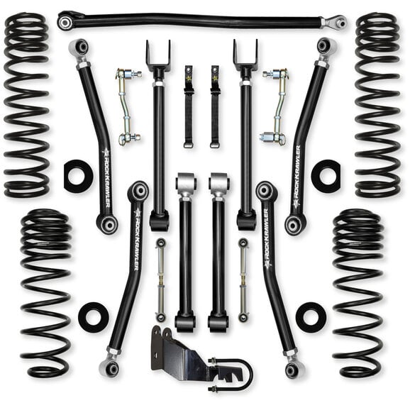 Rock Krawler 3.5" Adventure - X Mid-Arm Suspension System Rock Krawler 3.5" Adventure - X Mid-Arm Suspension System for 18-26 Jeep Wrangler JL Unlimited 4-Door
