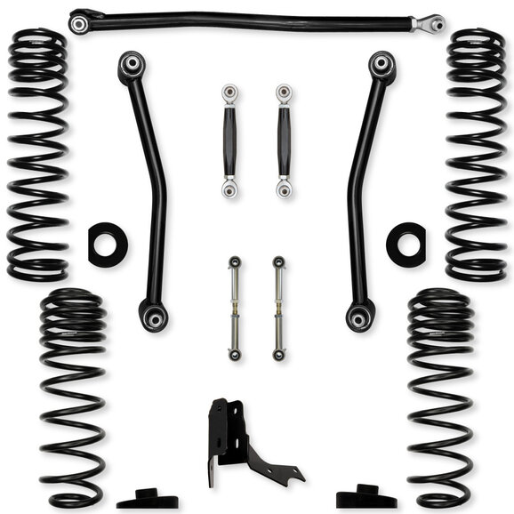 Rock Krawler 3.0" Adventure "No-Limits" Mid-Arm Suspension System Rock Krawler 3.0" Adventure "No-Limits" Mid-Arm Suspension System for 20-26 Jeep Gladiator JT Rubicon