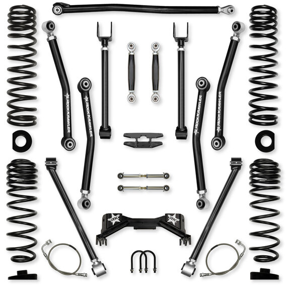 Rock Krawler 4.5" Adventure - X PRO "No-Limits" Mid-Arm Suspension System Rock Krawler 4.5" Adventure - X PRO "No-Limits" Mid-Arm Suspension System for 20-26 Jeep Gladiator JT Rubicon