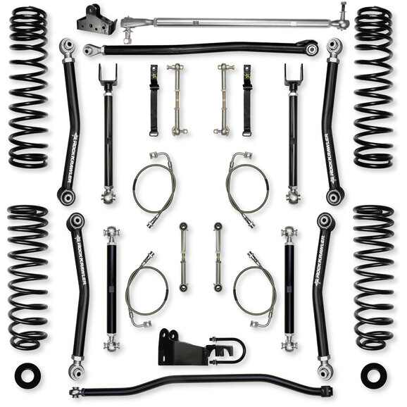 Rock Krawler 4.5" X-Factor Mid-Arm Suspension System Rock Krawler 4.5" X-Factor Mid-Arm Suspension System for 07-18 Jeep Wrangler JK