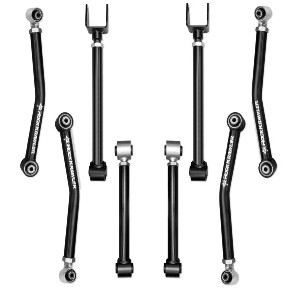Rock Krawler Rock Krawler Adventure - X Control Arm Package Rock Krawler RK08290 Rock Krawler Adventure - X Control Arm Package for 18-26 Jeep Wrangler JL