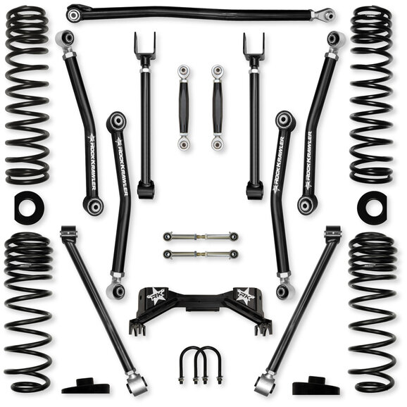 Rock Krawler 3.0" Adventure - X PRO "No-Limits" Mid-Arm Suspension System Rock Krawler 3.0" Adventure - X PRO "No-Limits" Mid-Arm Suspension System for 20-26 Jeep Gladiator JT Rubicon