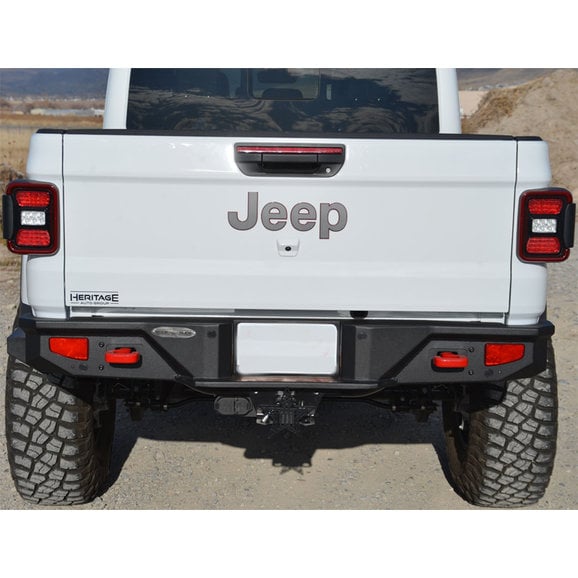 Rock Slide Engineering Rigid Series Full Rear Bumper Rock Slide Engineering RB-F-101-JT Rigid Series Full Rear Bumper for 20-21 Jeep Gladiator JT