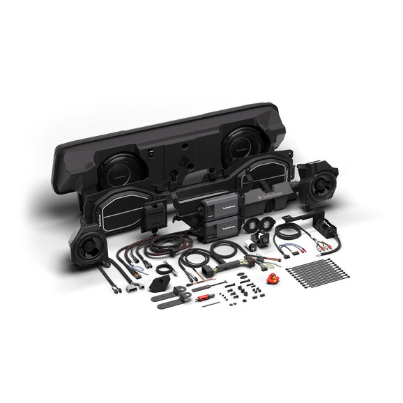 Rockford Fosgate 1,800 Watt All-In-One Audio Kit Rockford Fosgate 20GLADR-STG5 1,800 Watt All-In-One Audio Kit for 20-24 Jeep Gladiator JT