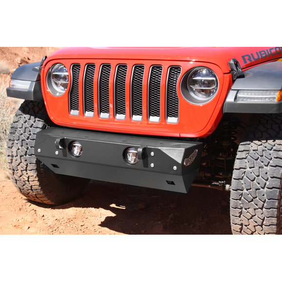 Rock Hard 4X4 Patriot Series Front Stubby Bumper Rock Hard 4X4 RH-90200 Patriot Series Front Stubby Bumper for 18-20 Jeep Wrangler JL & Gladiator JT