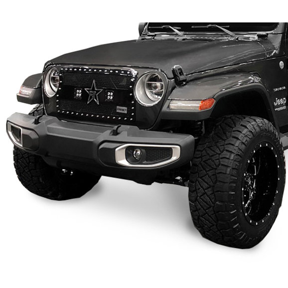 Rolling Big Power RBP-967484 RX-3 LED Midnight Edition Black Studded Frame  Grille for 18-20 Jeep Wrangler JL | Quadratec