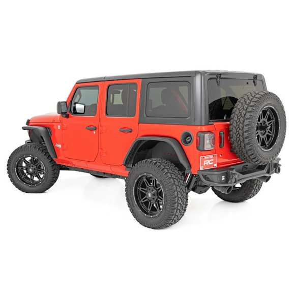 Rough Country High Clearance LED Flat Fender Flare Kit for 18-21 Jeep  Wrangler JL | Quadratec