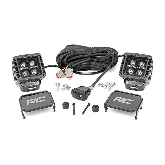 Rough Country  2" LED Cube Easy Mount Kit for 18-22 Jeep Wrangler JL & 20-22 Gladiator JT