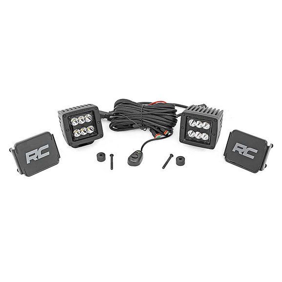 Rough Country 2" LED Cube Easy Mount Kit Rough Country 2" LED Cube Easy Mount Kit for 18-22 Jeep Wrangler JL & 20-22 Gladiator JT