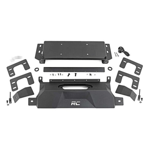 Rough Country Hidden Winch Mount Rough Country 51065 Hidden Winch Mount for 21-25 Ford Bronco with 2.3L 4cyl. Engine