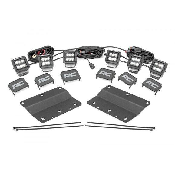 Rough Country Triple LED Fog Light Kit Rough Country Triple LED Fog Light Kit for 21-25 Ford Bronco