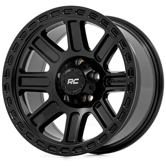 Rough Country  84 Series Wheel - Gloss Black for 87-06 Jeep Wrangler YJ & TJ